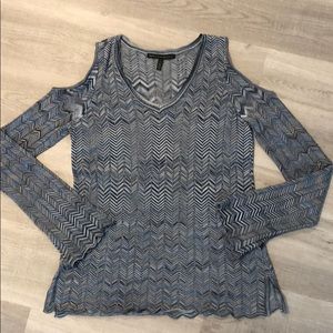 Cold shoulder long sleeve top